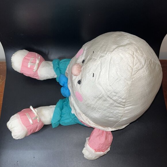 Department 56 Humpty Dumpty Egg Plush Parachute Stuffed STAINED & Paint Vintage - Picture 7 of 16